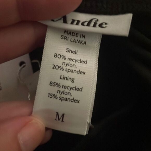 Andie The Cheeky Amalfi One Piece Swimsuit Black size Medium NWT - Picture 6 of 7
